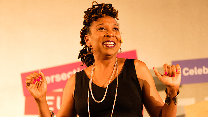 Kimberle Crenshaw, noted for coining the term, “intersectionality”